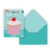 CLÉMENT Party Supplies>Holiday Greeting Card- Cupcake