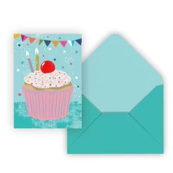 CLÉMENT Party Supplies>Holiday Greeting Card- Cupcake