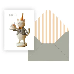 CLÉMENT Holiday Greeting Card- Kitty
