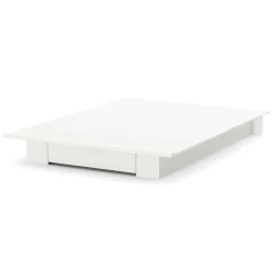 South Shore Twin, Full & Queen Beds>Holland DoubleQueen Platform Bed with drawer - Pure White