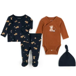 BOY Petit Lem Honey Bear Preemie Set 4 Pieces