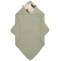 Kids Perlimpinpin Towels & Wipes|Towels & Wipes>Hooded Towel - Cow