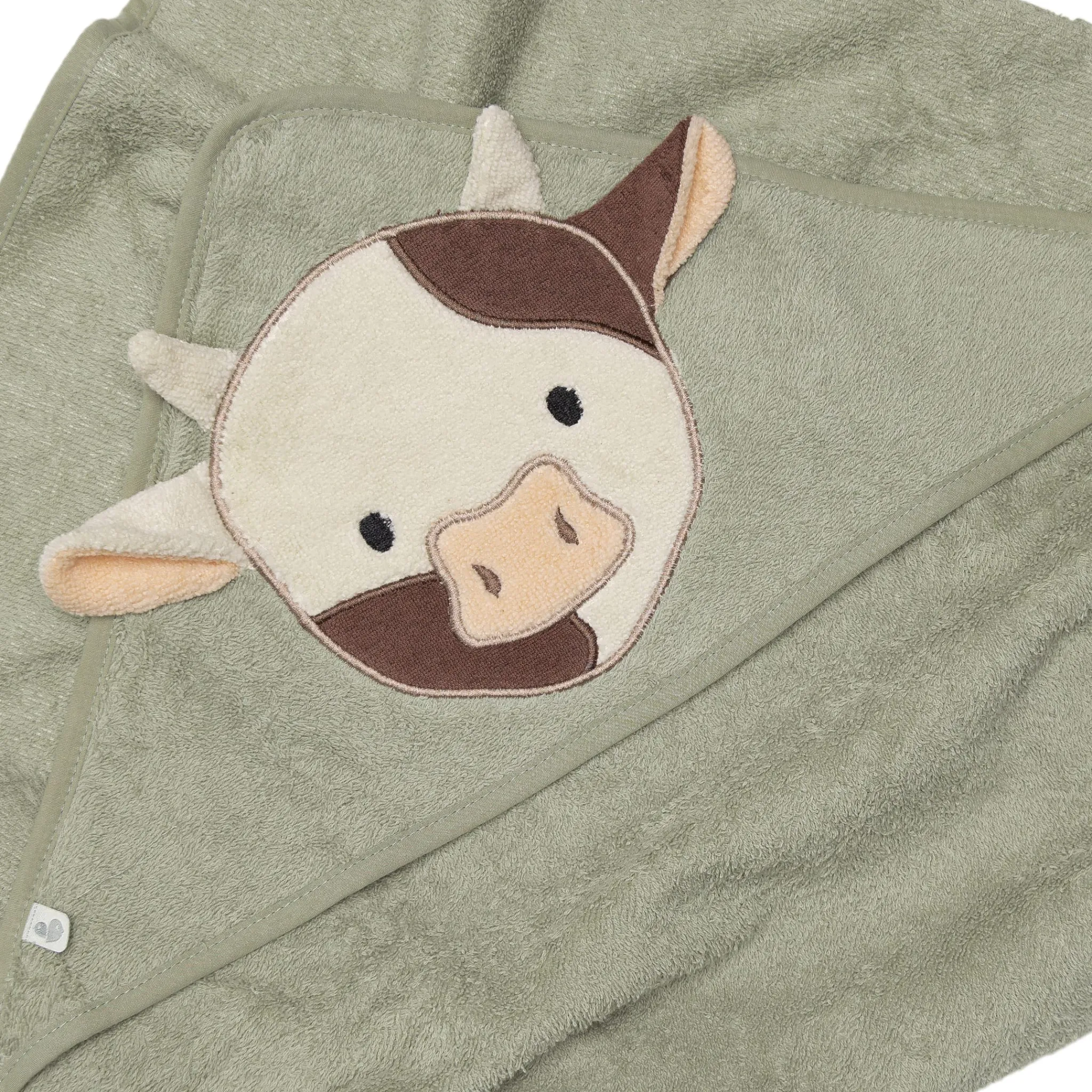 Kids Perlimpinpin Towels & Wipes|Towels & Wipes>Hooded Towel - Cow