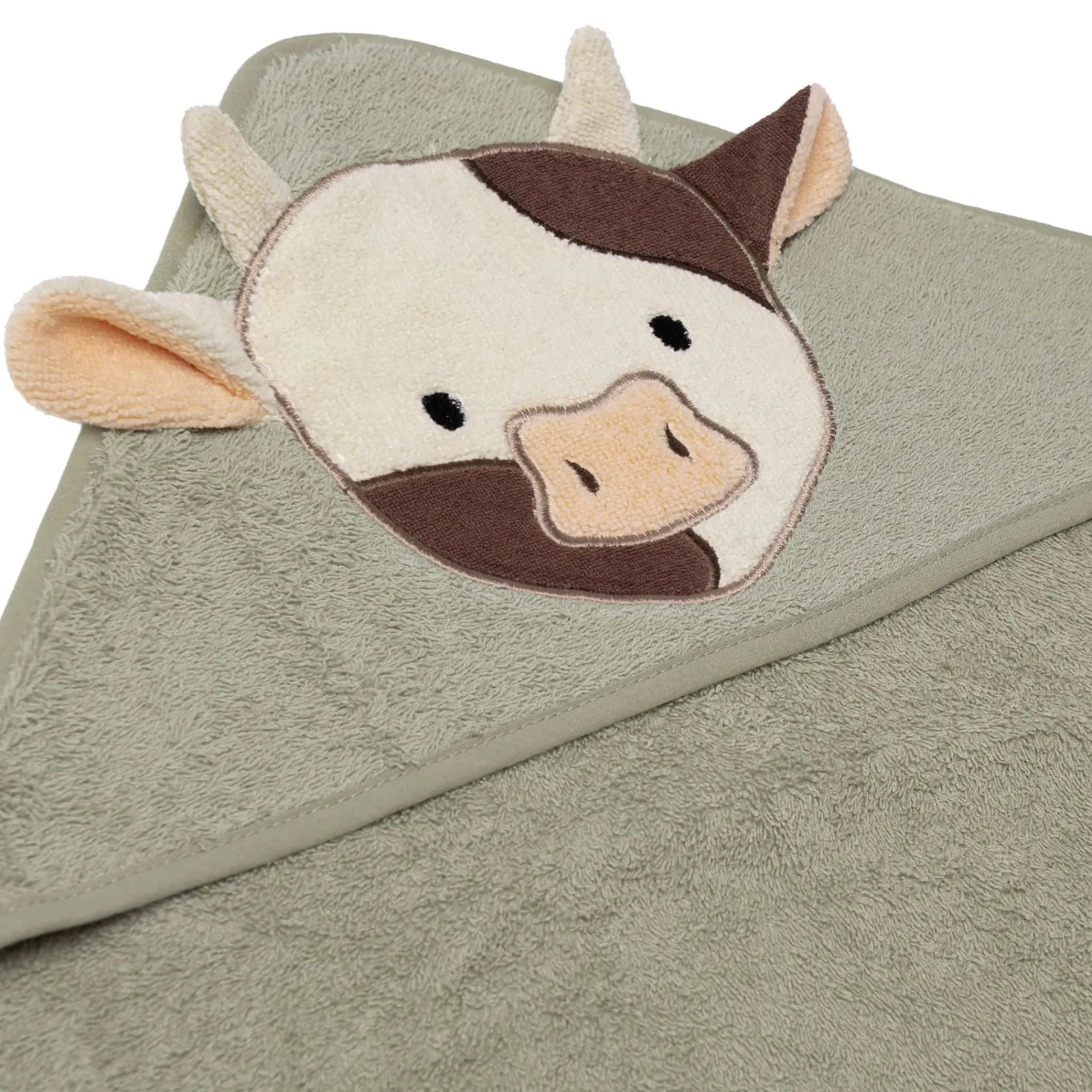 Kids Perlimpinpin Towels & Wipes|Towels & Wipes>Hooded Towel - Cow
