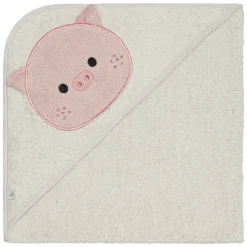 Kids Perlimpinpin Towels & Wipes|Towels & Wipes>Hooded Towel - Pig