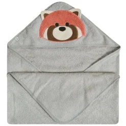 Kids Perlimpinpin Hooded Towel - Red Panda