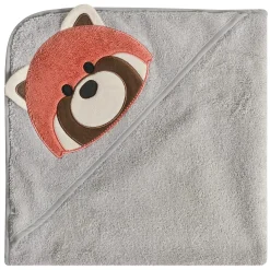 Kids Perlimpinpin Hooded Towel - Red Panda