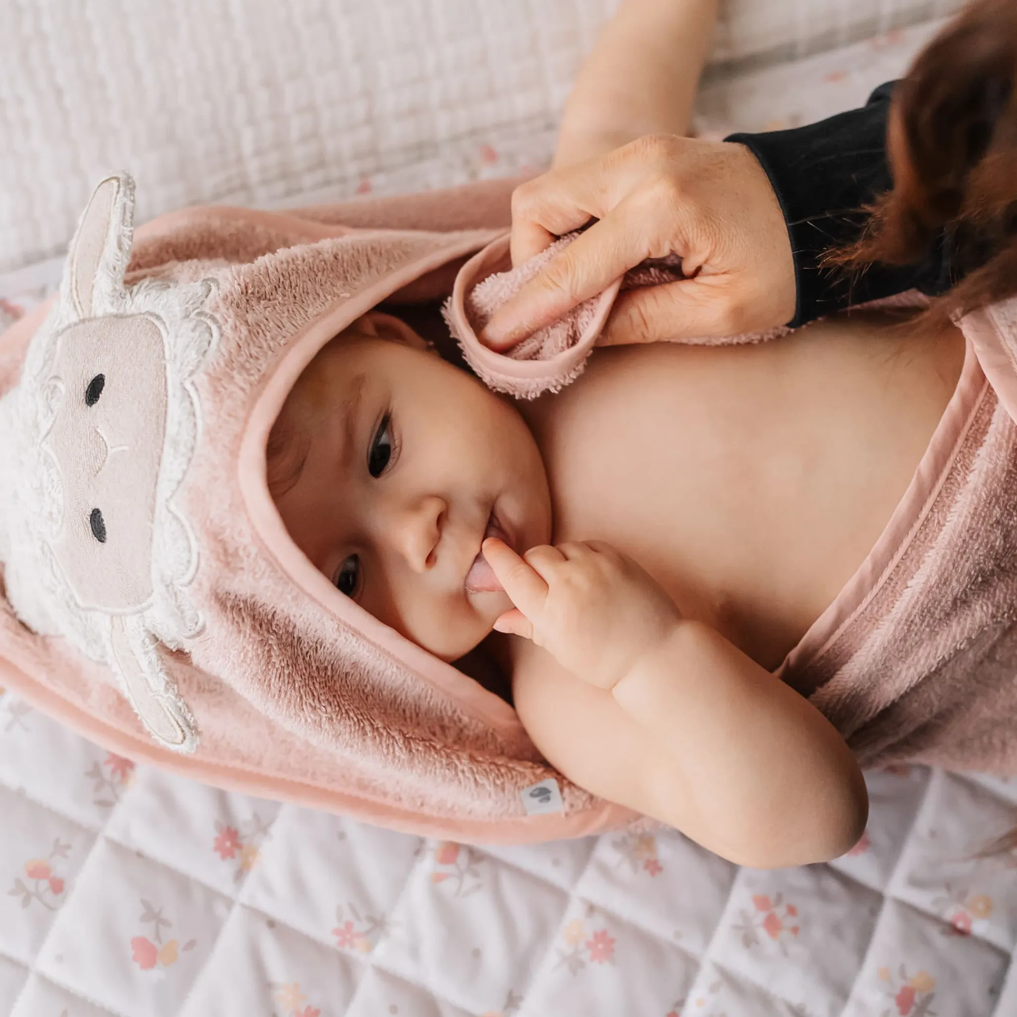 Kids Perlimpinpin Towels & Wipes|Towels & Wipes>Hooded Towel - Sheep