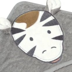 Kids Perlimpinpin Hooded Towel - Zebra
