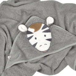 Kids Perlimpinpin Hooded Towel - Zebra