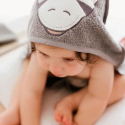 Kids Perlimpinpin Hooded Towel - Zebra