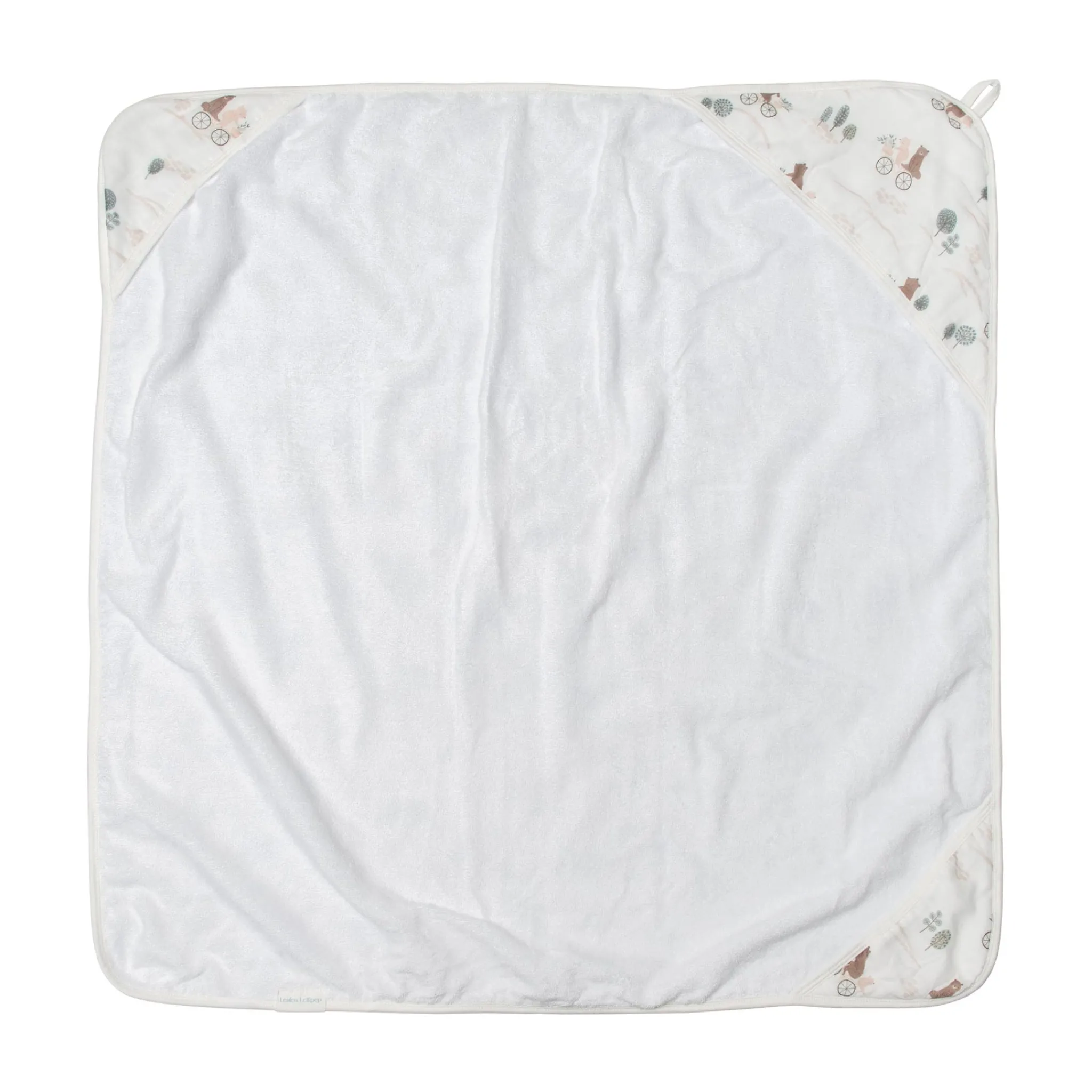 Kids Loulou Lollipop Muslin Products|Towels & Wipes>Hooded Towel Set - Bears on Bike