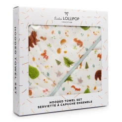 Kids Loulou Lollipop Hooded Towel Set - Forest Friends