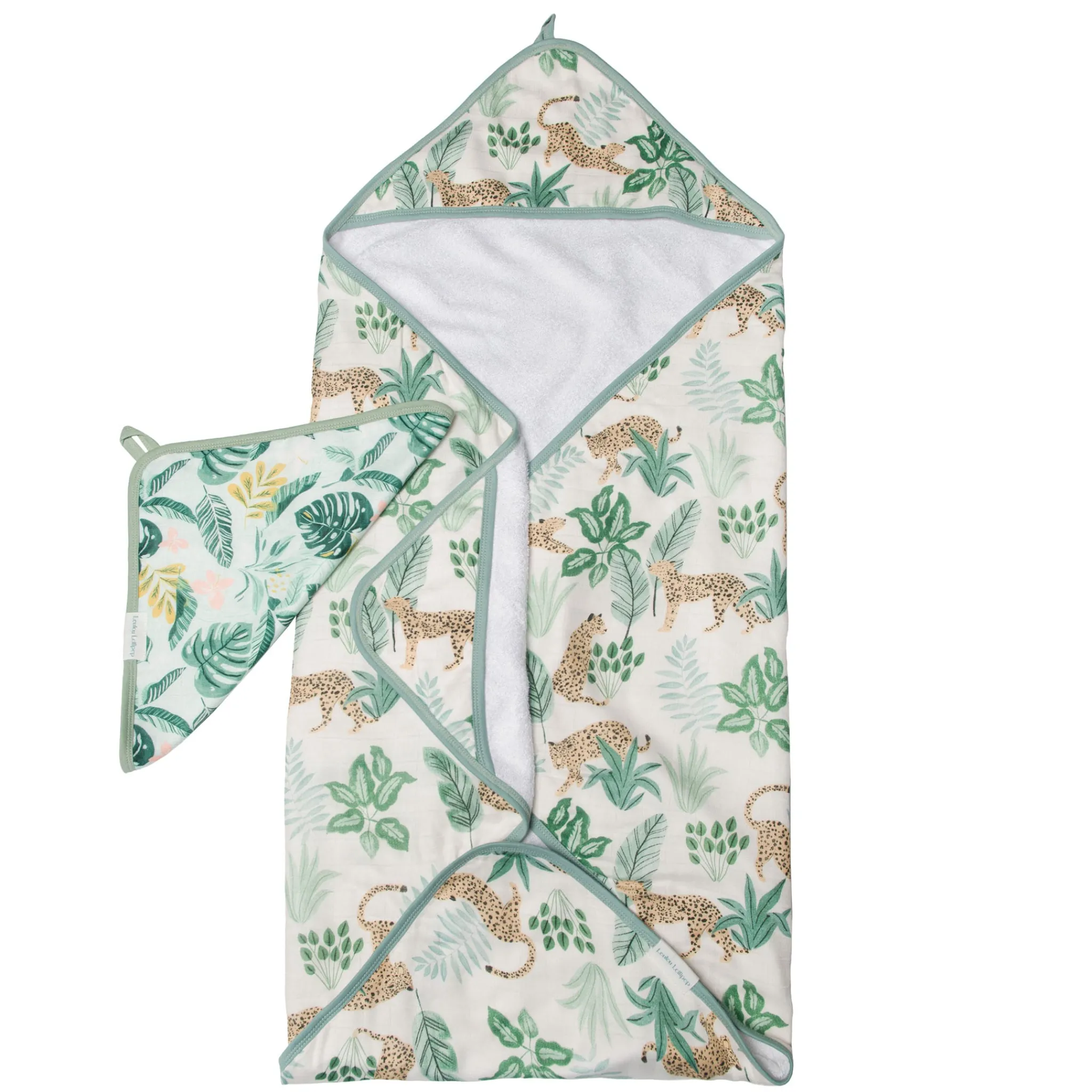 Kids Loulou Lollipop Hooded Towel Set - Jungle