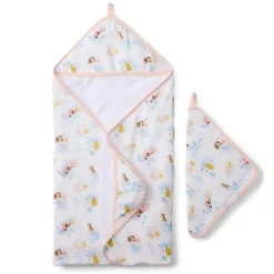 Kids Loulou Lollipop Hooded Towel Set - Mermaids