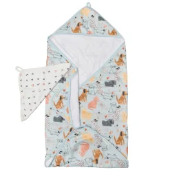 Kids Loulou Lollipop Hooded Towel Set - Puppies
