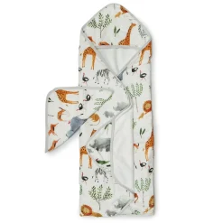 Kids Loulou Lollipop Hooded Towel Set - Safari Jungle