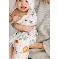 Kids Loulou Lollipop Hooded Towel Set - Safari Jungle