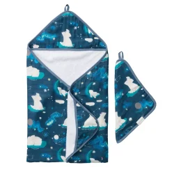 Kids Loulou Lollipop Hooded Towel Set-Stargazing Be