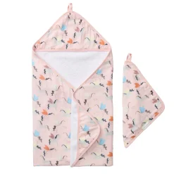 Kids Loulou Lollipop Muslin Products|Towels & Wipes>Hooded Towel Set-Unicorn Balle