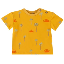 BOY Chat Botte Tops>Horizon Palm Trees T-Shirt 3-24m