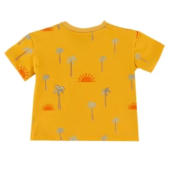 BOY Chat Botte Tops>Horizon Palm Trees T-Shirt 3-24m