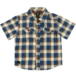 BOY Nano Tops>Horse Plaid Shirt 6-24m