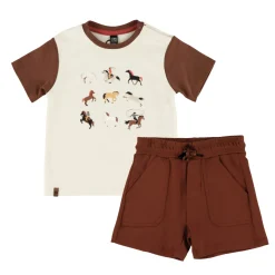 BOY Nano Horse Short Set 6-24m