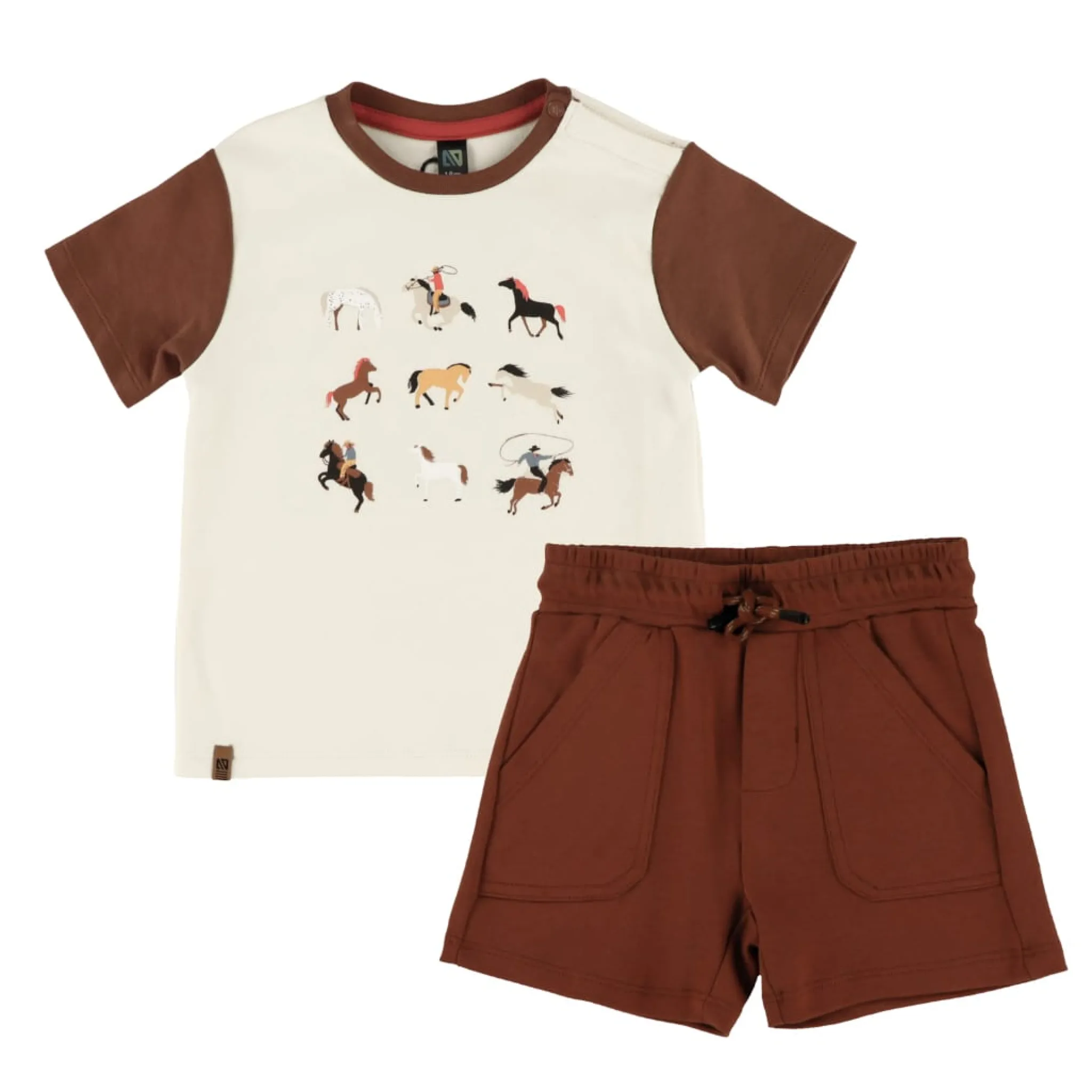 BOY Nano Horse Short Set 6-24m