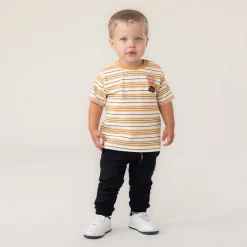 BOY Nano Horse Striped T-shirt 6-24m