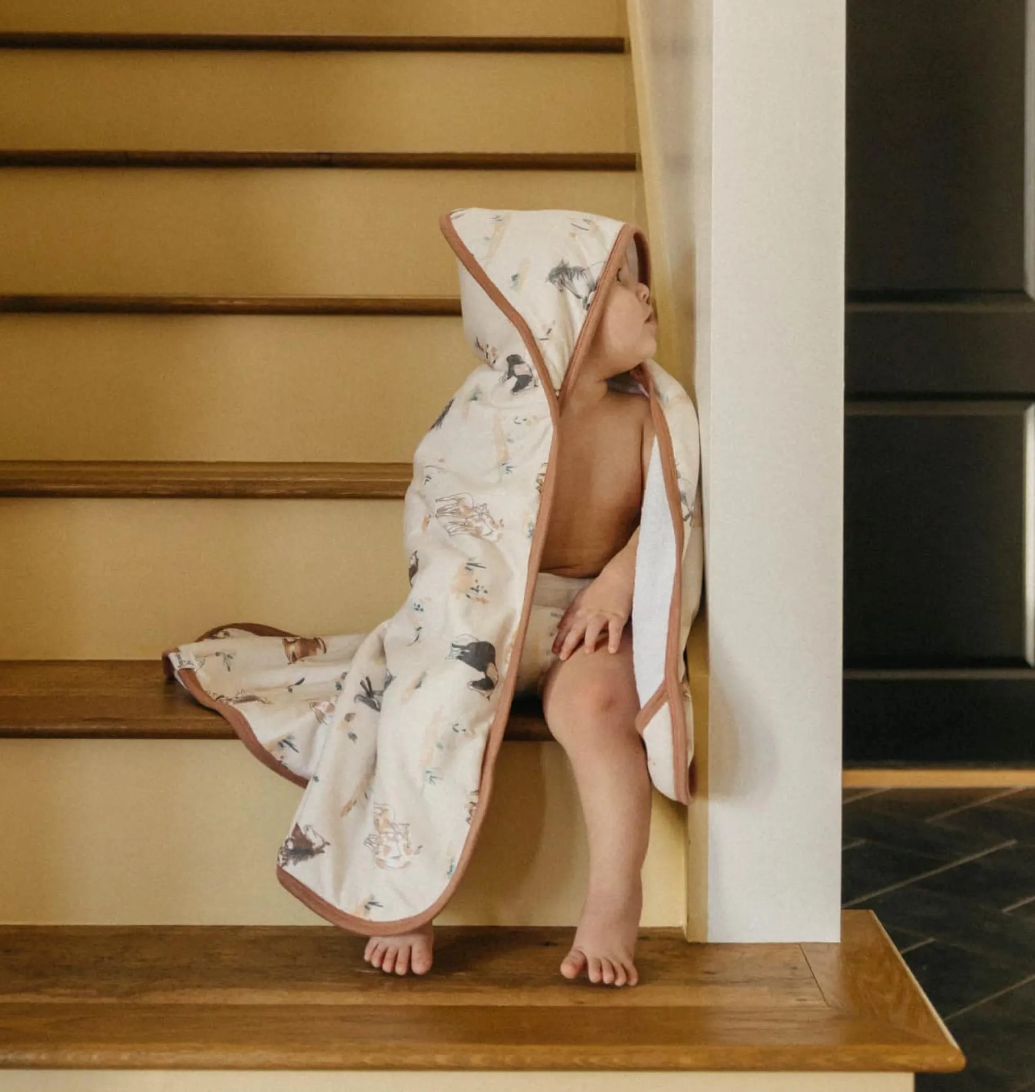 Kids Copper Pearl Horse-Bath Towel