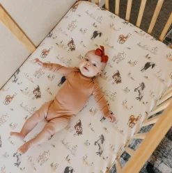 Kids Copper Pearl Horse-Crib Sheets
