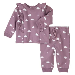 Firsts par Petit Lem Dresses, Skirts & Outfits>Hot Balloon Fleece Set 3-24m