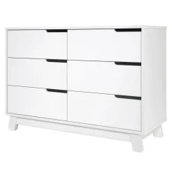 Babyletto Storage Furniture>Hudson 6-Drawer Double Dresser - White