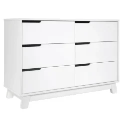 Babyletto Storage Furniture>Hudson 6-Drawer Double Dresser - White