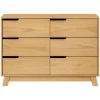 Babyletto Hudson 6-Drawer Double Dresser - Honey