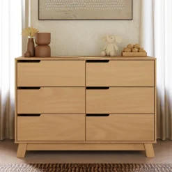 Babyletto Hudson 6-Drawer Double Dresser - Honey