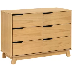 Babyletto Hudson 6-Drawer Double Dresser - Honey