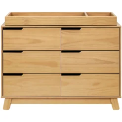 Babyletto Hudson 6-Drawer Double Dresser - Honey