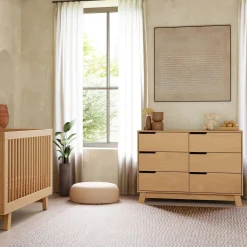 Babyletto Hudson 6-Drawer Double Dresser - Honey