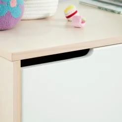Babyletto Hudson 6-Drawer Double Dresser - Washed Natural / White