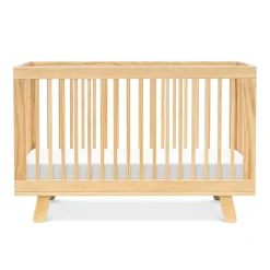 Babyletto Hudson 3-in-1 Convertible Crib with Toddler Bed Conversion Kit - Natural Finish