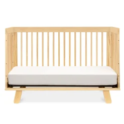 Babyletto Hudson 3-in-1 Convertible Crib with Toddler Bed Conversion Kit - Natural Finish