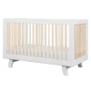 Babyletto Hudson 3-in-1 Convertible Crib - White / Washed Natural