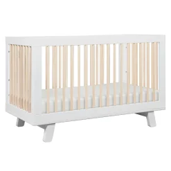 Babyletto Hudson 3-in-1 Convertible Crib - White / Washed Natural
