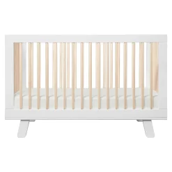 Babyletto Hudson 3-in-1 Convertible Crib - White / Washed Natural