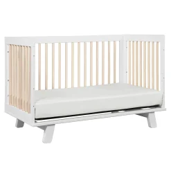Babyletto Hudson 3-in-1 Convertible Crib - White / Washed Natural
