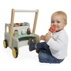 Kids Janod Ice Cream Cart Push-Along Trolley