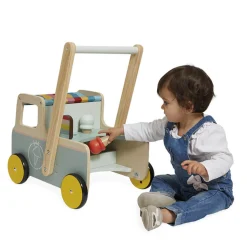Kids Janod Ice Cream Cart Push-Along Trolley