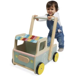 Kids Janod Ice Cream Cart Push-Along Trolley